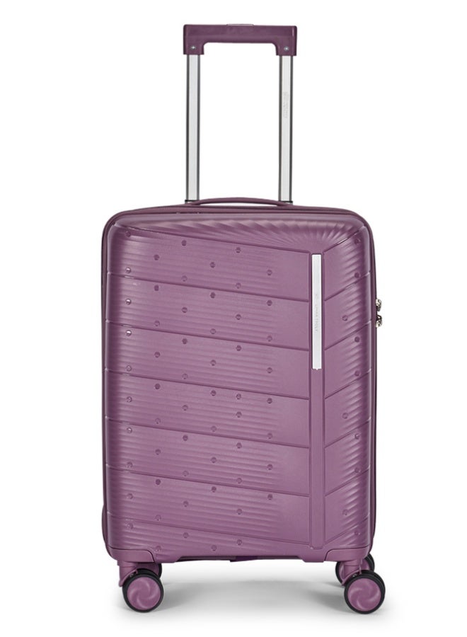 ليمرا طقم شنط سفر مكون من 4 حقائب أمتعة بعجلات و بتصميم صلب وقوي مصنوع  من مادة البولي بوربلين لون بنفسجي - Image 4